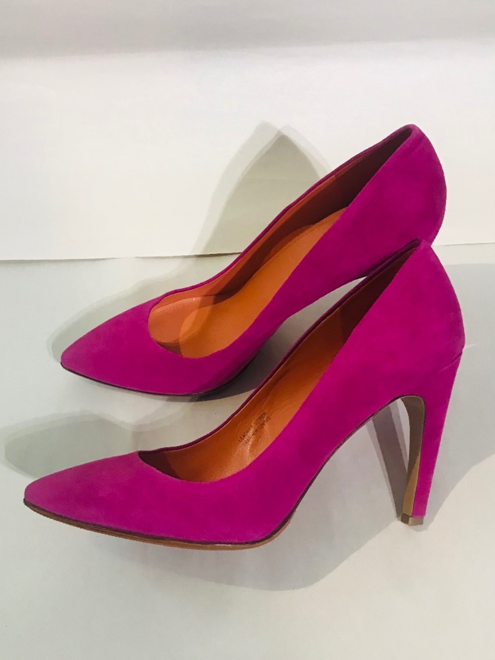 Via Spiga Fuchsia Purple Suede Pointed Toe Pumps Stiletto Hight Heels 8